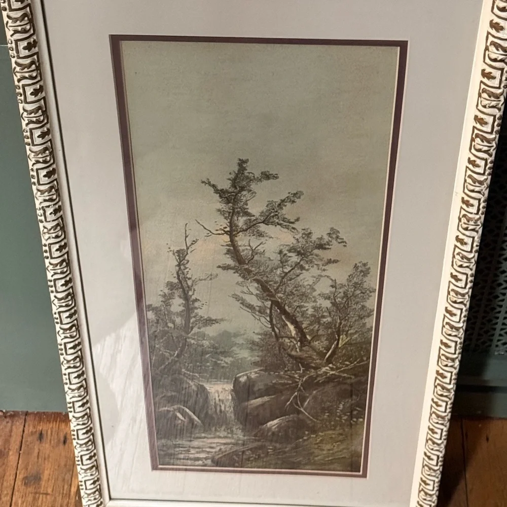 For my Winter Girlies:  vintage Landscape Framed Wall Art (frames are insane)